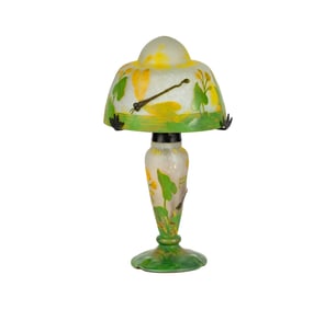 Larry Flynt: An Art Nouveau-Style Glass Table Lamp