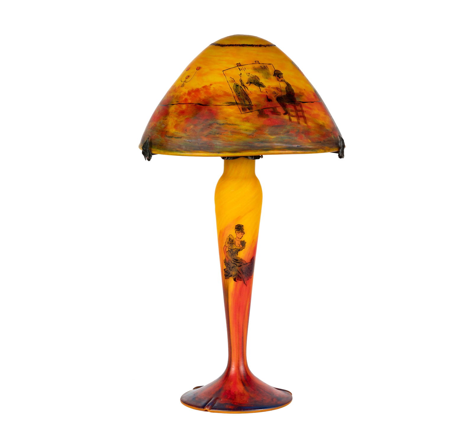 Larry Flynt: An Art Nouveau-Style Glass Table Lamp (1 of 13)