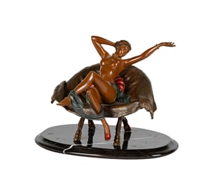 Larry Flynt: An Art Nouveau-Style Female Nude Figure