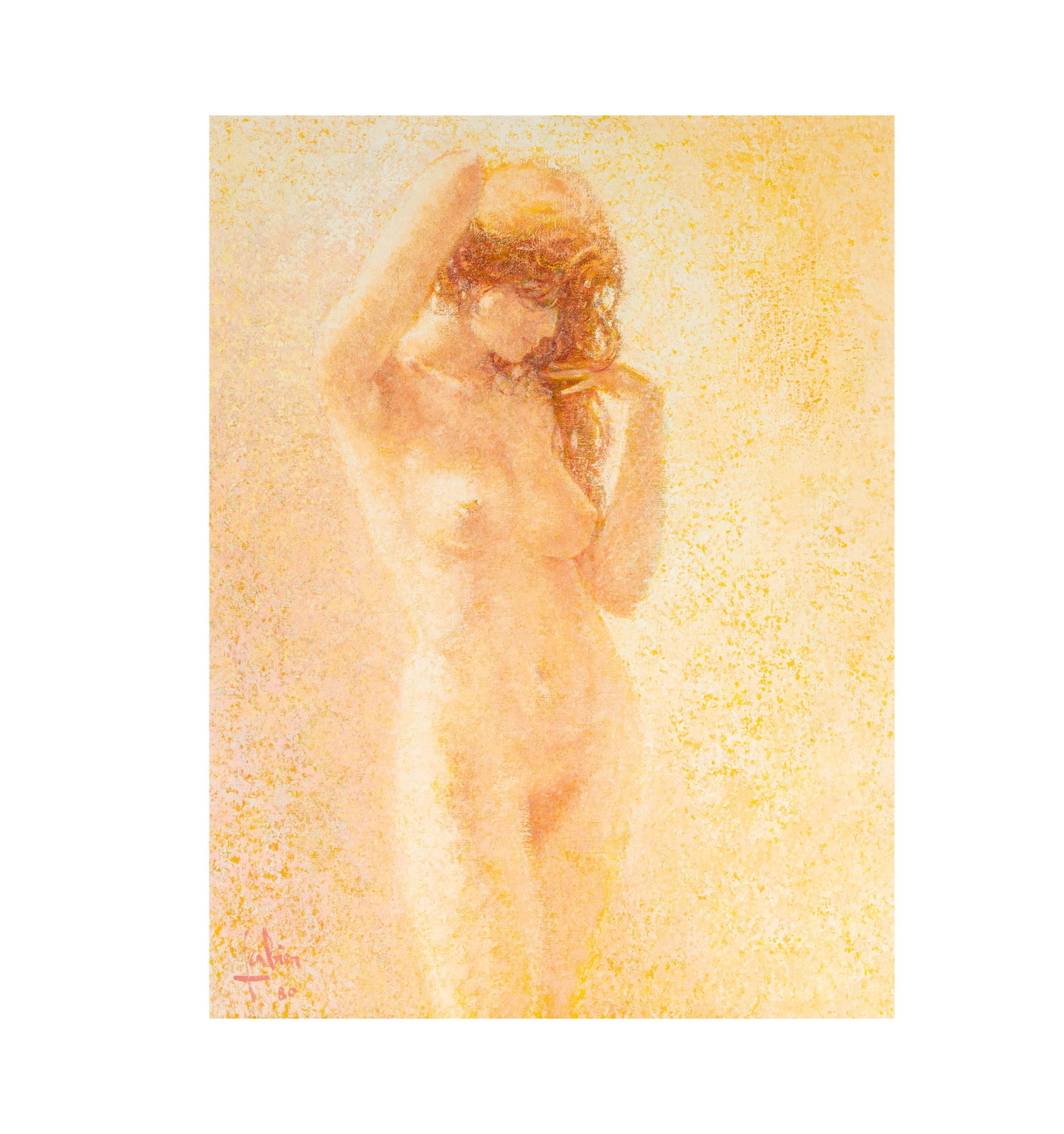 Larry Flynt: Louis Fabien, 1924-2016, Female Nude: oil on canvas; 1980; signed and dated lower left 30 1/2 x 24 1/4 in. (77.5 x 61.6 cm.) Frame: 35 x 29 in. (88.9 x 73.7 cm.)