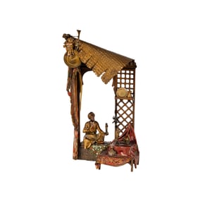 Larry Flynt: A Vienna-Style Orientalist Cold-Painted Bronze Table Lamp