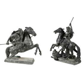 Larry Flynt: A Pair of Monumental Warrior Figures