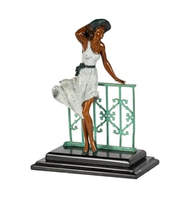 Larry Flynt: An Art Deco-Style Bronze Figure