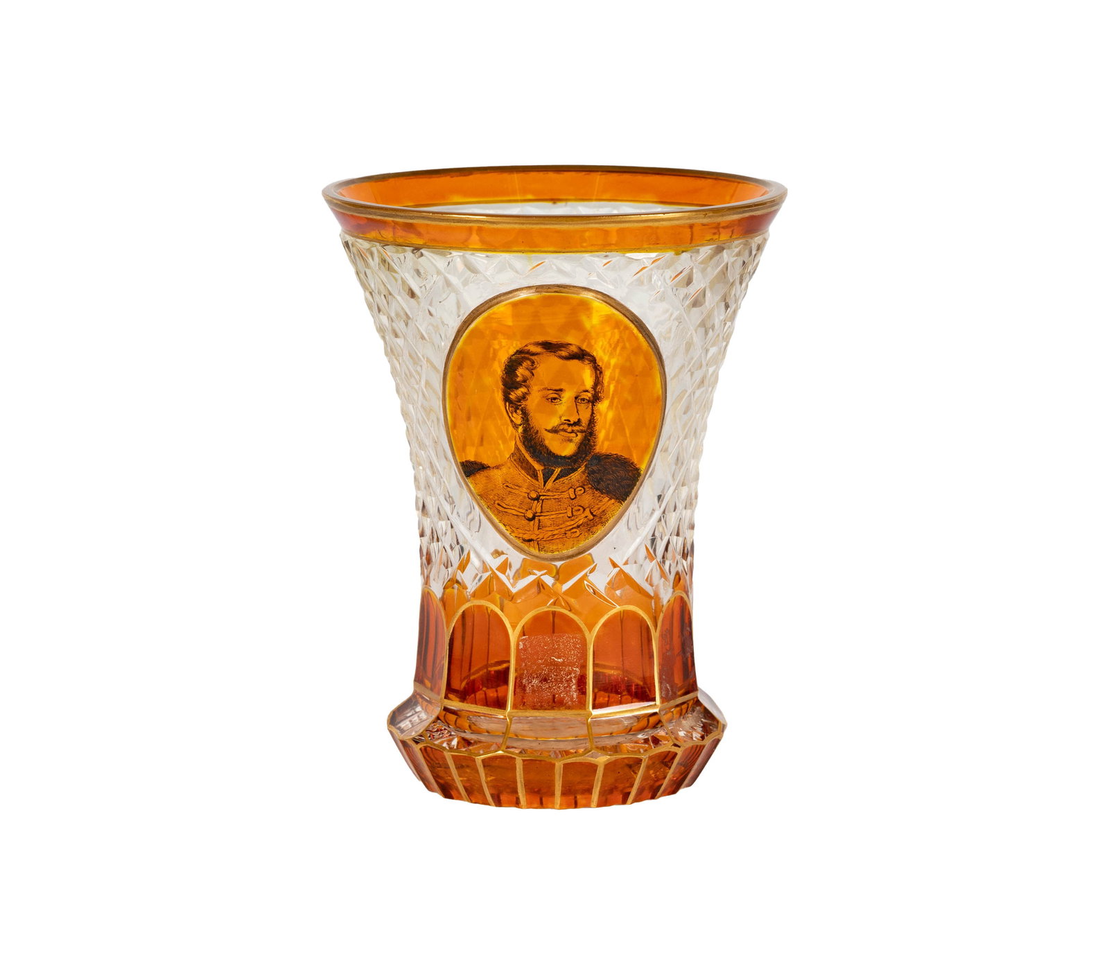 Larry Flynt: A Bohemian Glass Portrait Vase: unsigned 5 1/2 in. (14 cm.) high