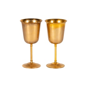 Larry Flynt: A Pair of Gilt Wedding Goblets