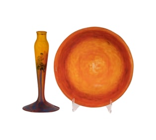 Larry Flynt: Two Cameo Glass Table Articles