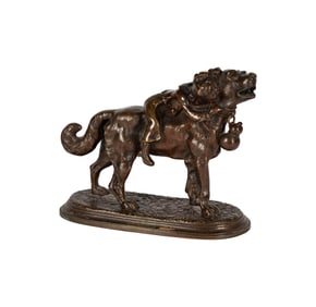 Larry Flynt: Joseph Victor Chemin, 1825 - 1901, Dog and Child