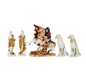 Larry Flynt: A Group of Five Porcelain Figures