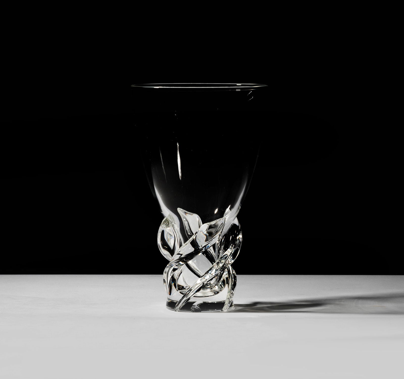 Larry Flynt: A Steuben Glass Vase: signed "Steuben" to underside 11 in. (27.9 cm.) high