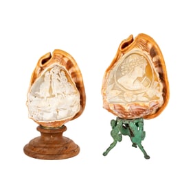 Larry Flynt: A Pair of Shell-Form Boudoir Lamps