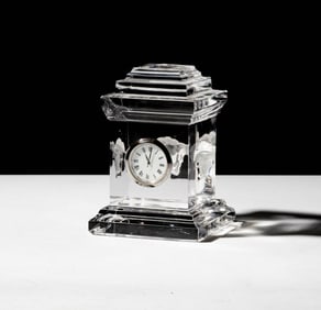 Larry Flynt: A Rosenthal for Versace Crystal Desk Clock