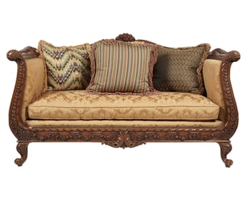 Larry Flynt: A Carved Walnut Sofa