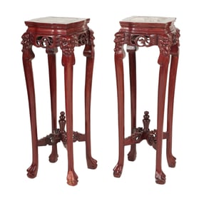 Larry Flynt: A Pair of Chinese-Style Pedestals