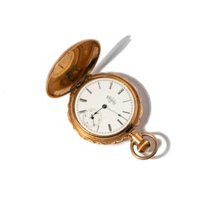 An Elgin Gold-Plate Pocket Watch