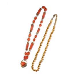 Two Assorted Yellow Gold Necklaces