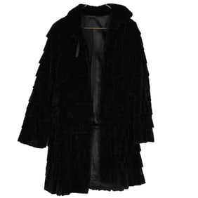 A Jean Crisan Black Fur Coat