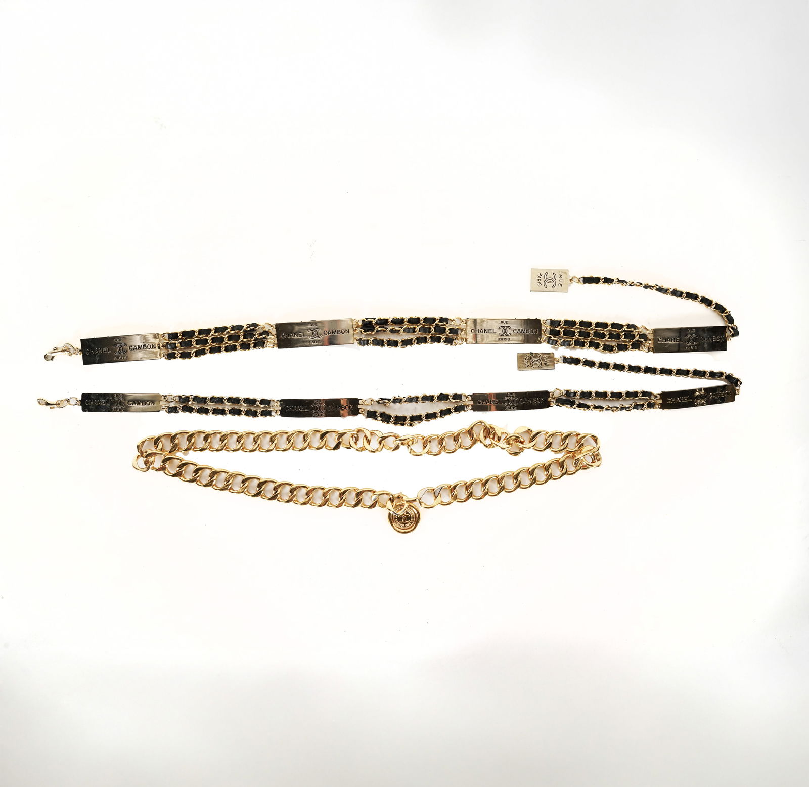 Three Chanel Gilt Chainlink Belts (1 of 12)