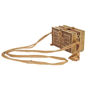 A Judith Leiber Full Bead Book-Form Minaudiere