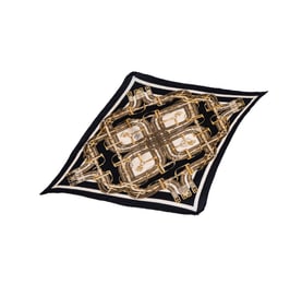 An Hermes Pleated Silk Scarf