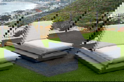 A Pair of Restoration Hardware Paloma Outdoor Chaise Lounges