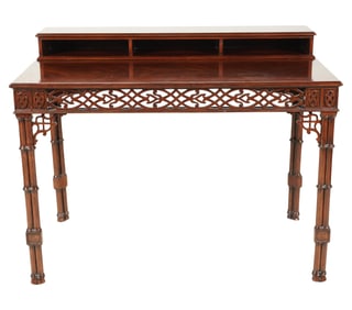 A Williams-Sonoma Chinese Chippendale-Style Writing Table
