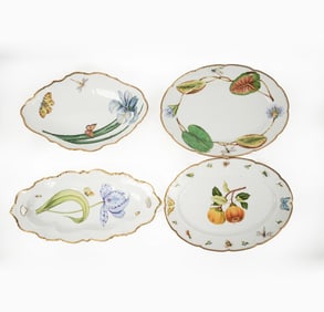 A Group of Four Anna Weatherley Designs Porcelain Serving DIshes
