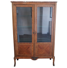 A Louis XV-Style Parquetry Cabinet