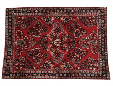 A Sarouk Rug 2'7" x 1'10"