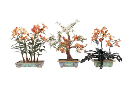 Three Chinese Mineral Trees