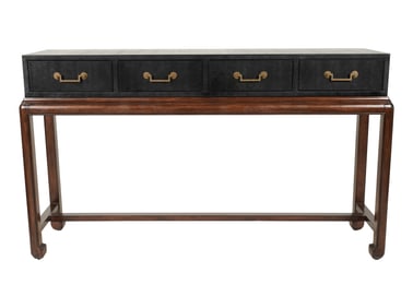 A Four-Drawer Console Table