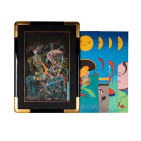 Mikhail Chemiakin, Russian B. 1943, Five Works