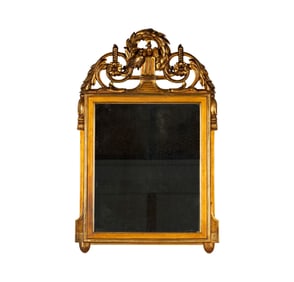 A Carved Giltwood Wall Mirror