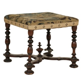 An Antique William and Mary-Style Stool