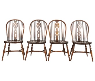 A Set of Four Windsor Chairs