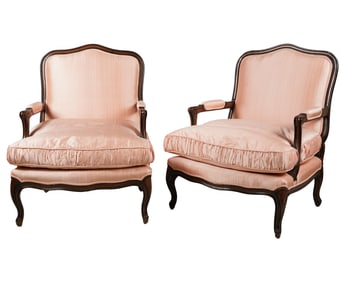 A Pair of Louis XV-Style Fauteuils