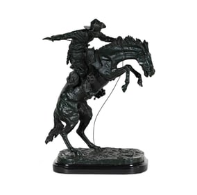 After Frederic Remington, 1861-1909, Bronco Buster