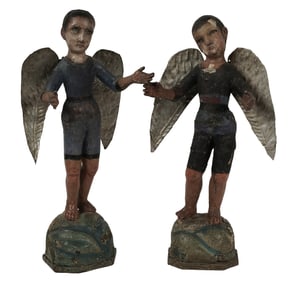 Two Antique Santo Figures