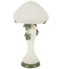 An Art Glass Mushroom Table Lamp