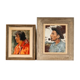 Clarence McGrath, 1938-2007, Two Works (Portraits)