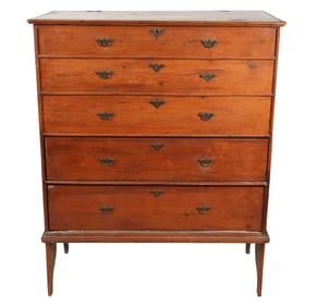 An American Tall Chest of Drawers