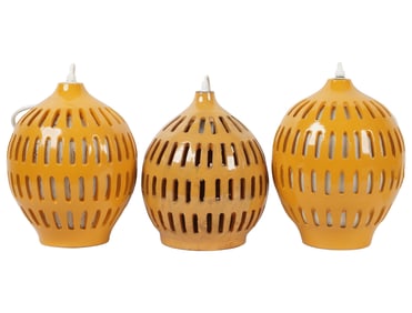 Three Bitossi Pendant Ceiling Light Fixtures