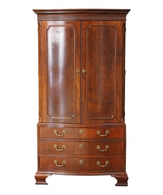 A Baker Mahogany TV Cabinet