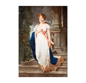 A Berlin (KPM) Porcelain Plaque of Louise, Queen of Prussia