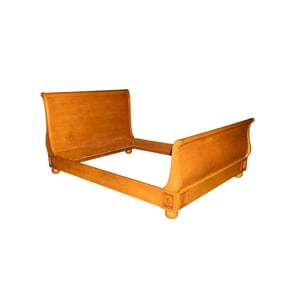 A Biedermeier-Style Sleigh Bed
