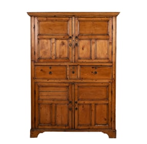 An Antique English Pine Cupboard