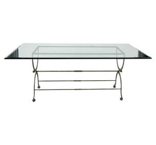 A Mid-Century Sculptural Iron Table