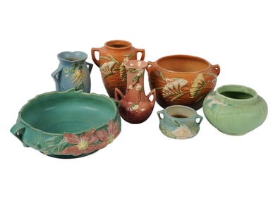 A Group of American Pottery Vessels