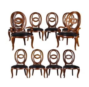 A Set of Ten Dining Chairs