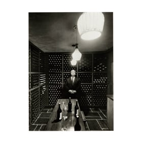 Phil Stern, 1919-2014, Alfred Hitchcock (In White Cellar)