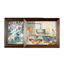 Howard Worner, American 20th century, Two Works